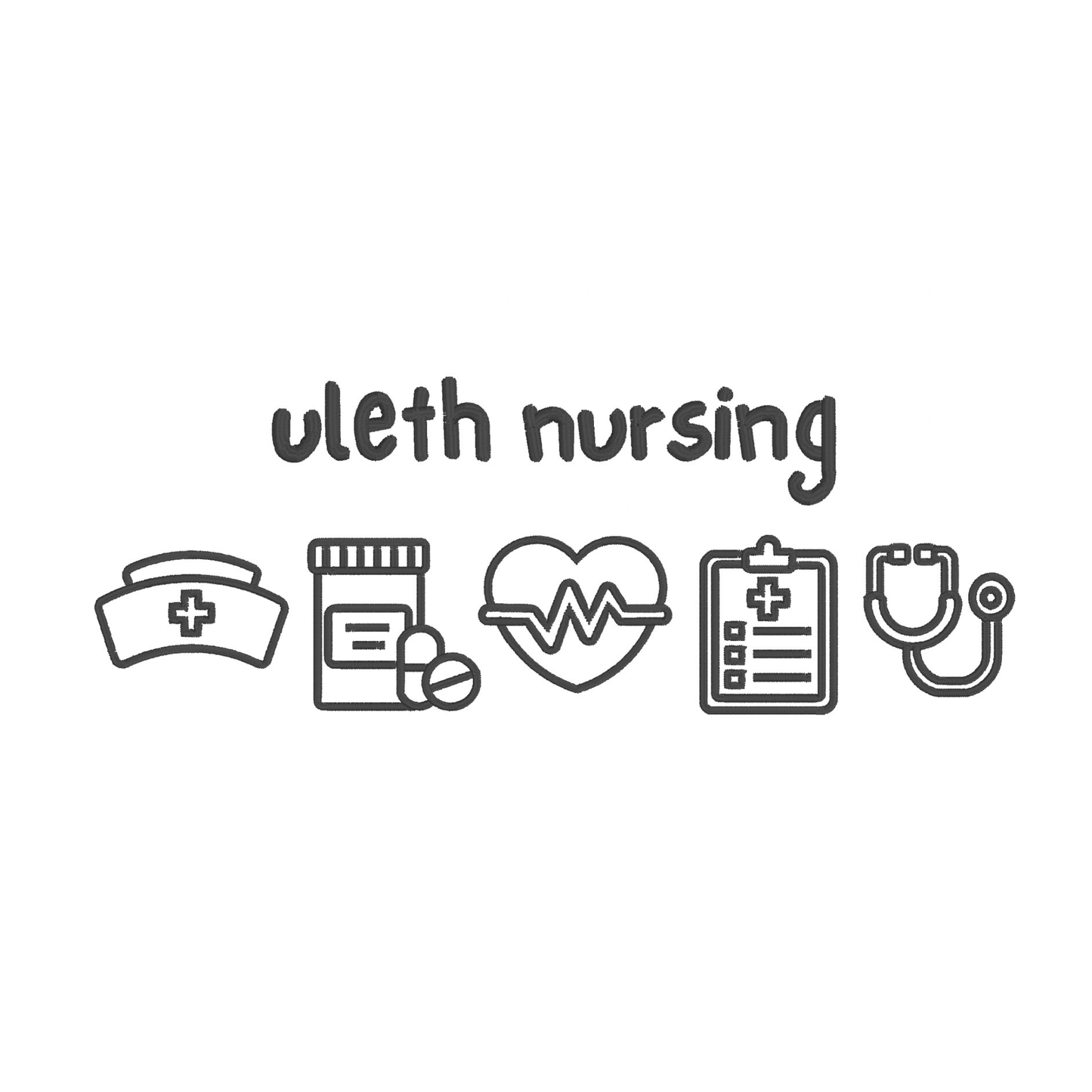 Uleth Nursing Icons Embroidered