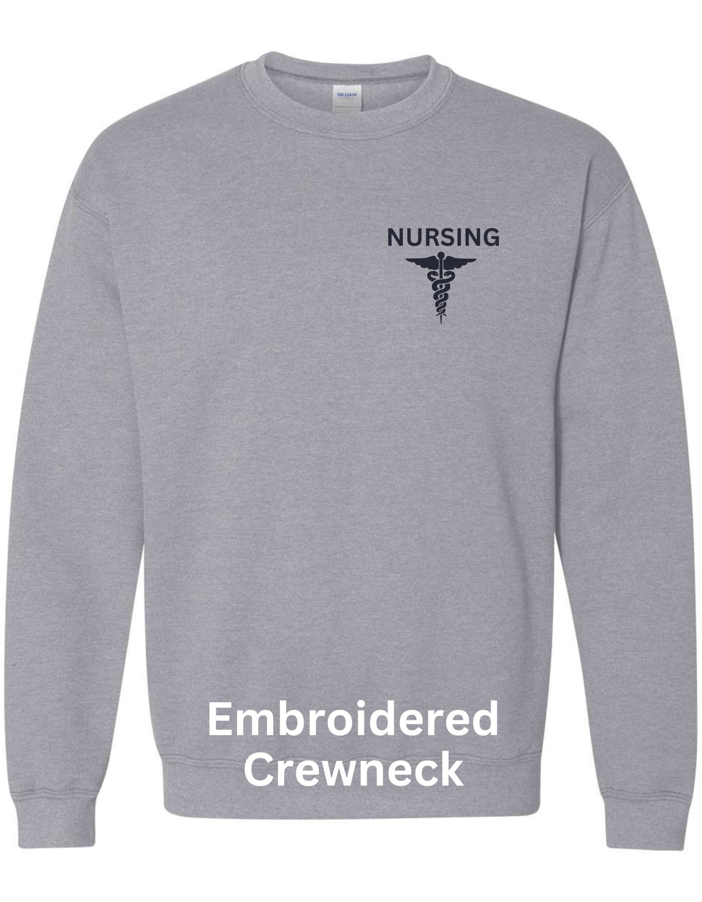 Embroidered Nursing Caduceus