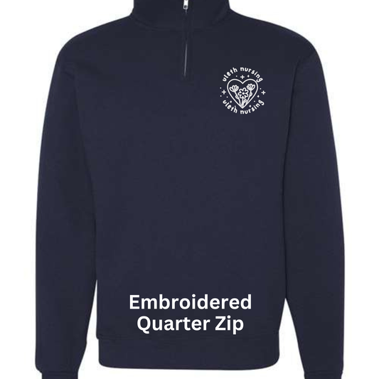 Uleth Nursing Floral Embroidered Crest