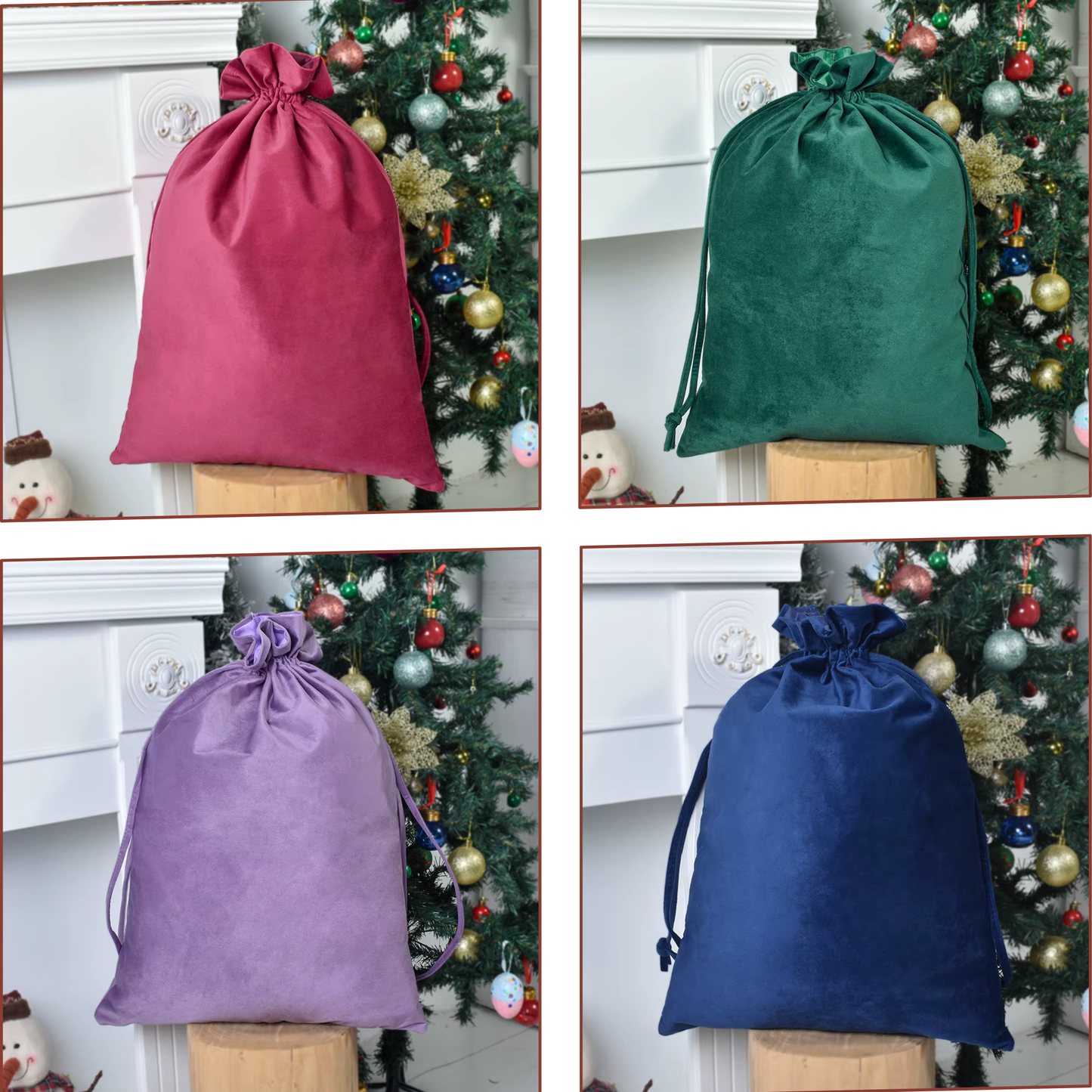 Personalized Velvet Christmas Santa Sack