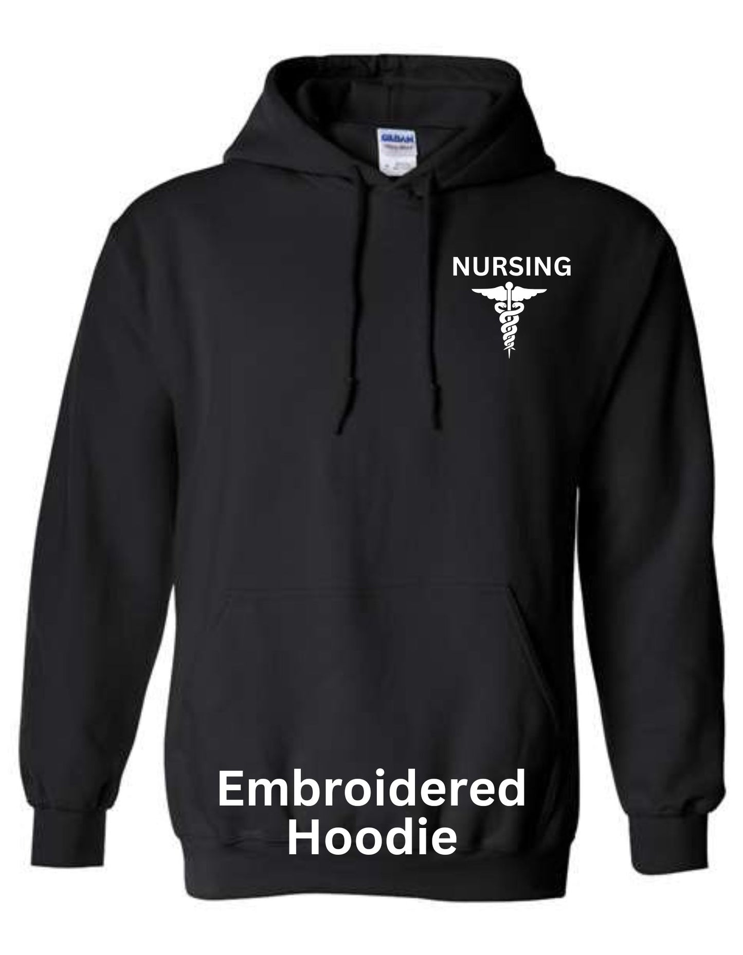 Embroidered Nursing Caduceus