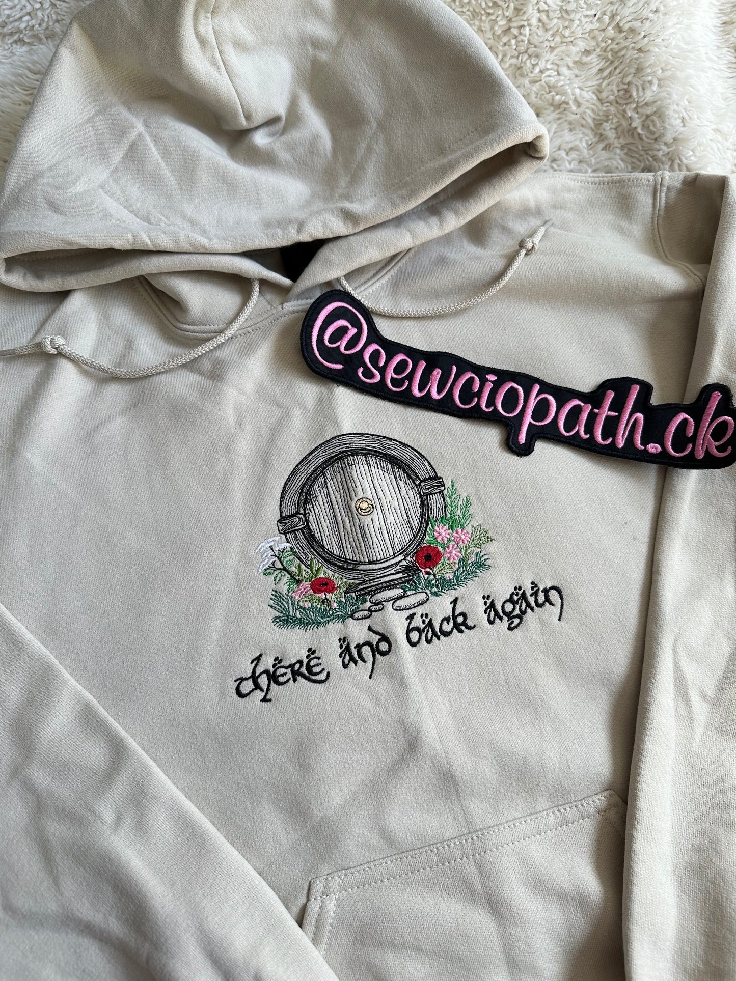 Hobbit There and Back Again Embroidered Sweatshirt