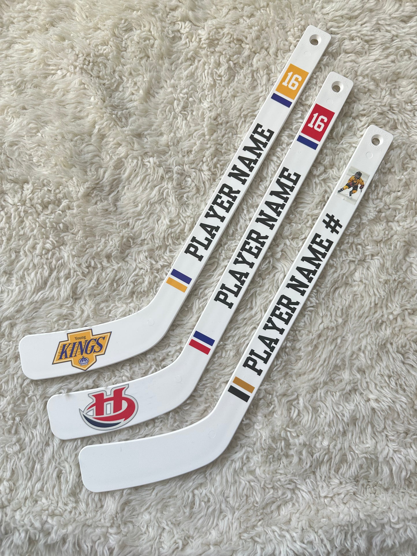 Custom Mini Hockey Sticks – Personalized Team Gifts