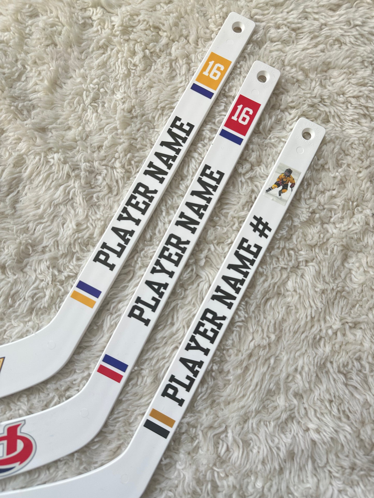 Custom Mini Hockey Sticks – Personalized Team Gifts
