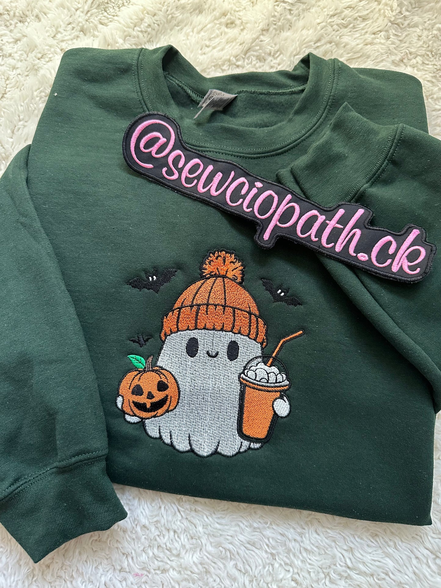 Halloween Iced Coffee Ghost