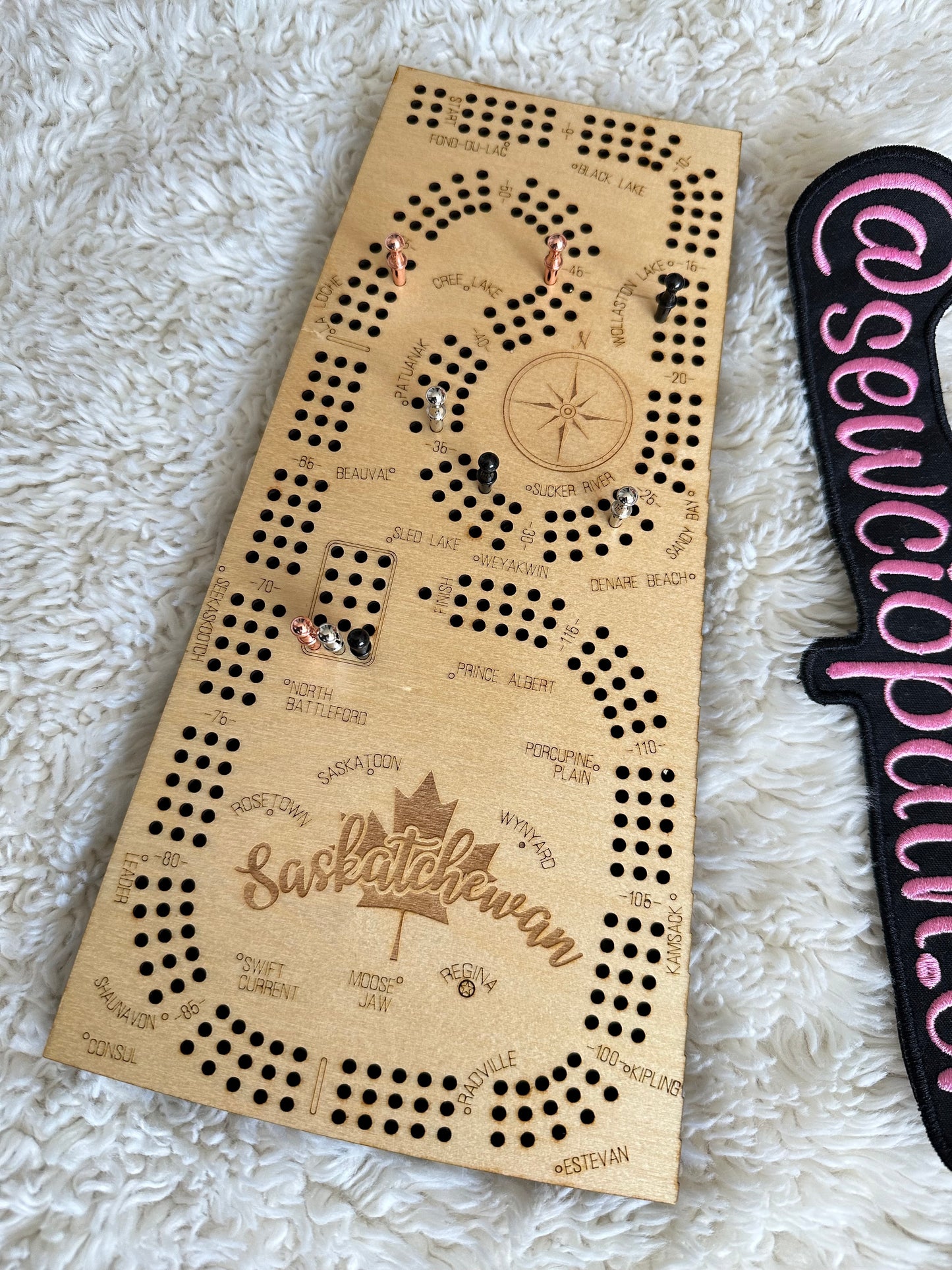 Provinces of Canada Cribbage Boards | Alberta Crib Board
