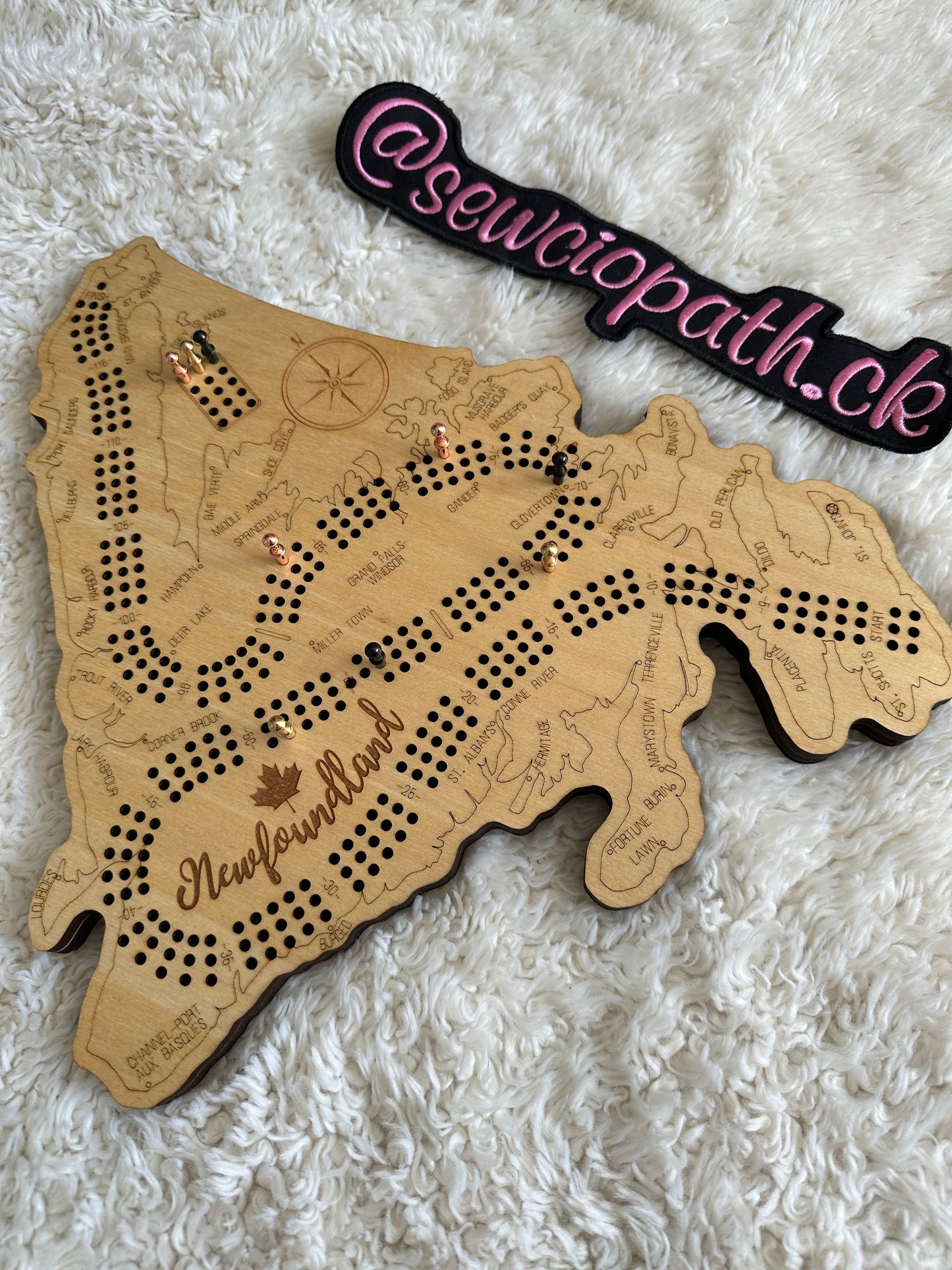 Provinces of Canada Cribbage Boards | Alberta Crib Board