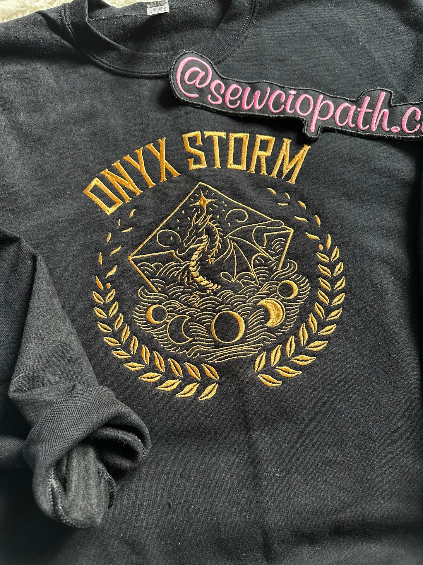 Onyx Storm Embroidered Sweatshirt
