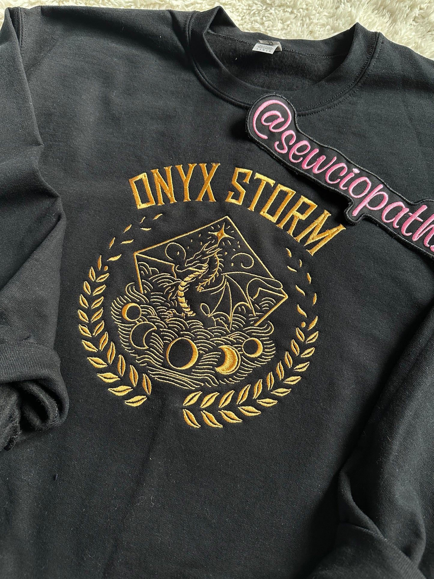Onyx Storm Embroidered Sweatshirt