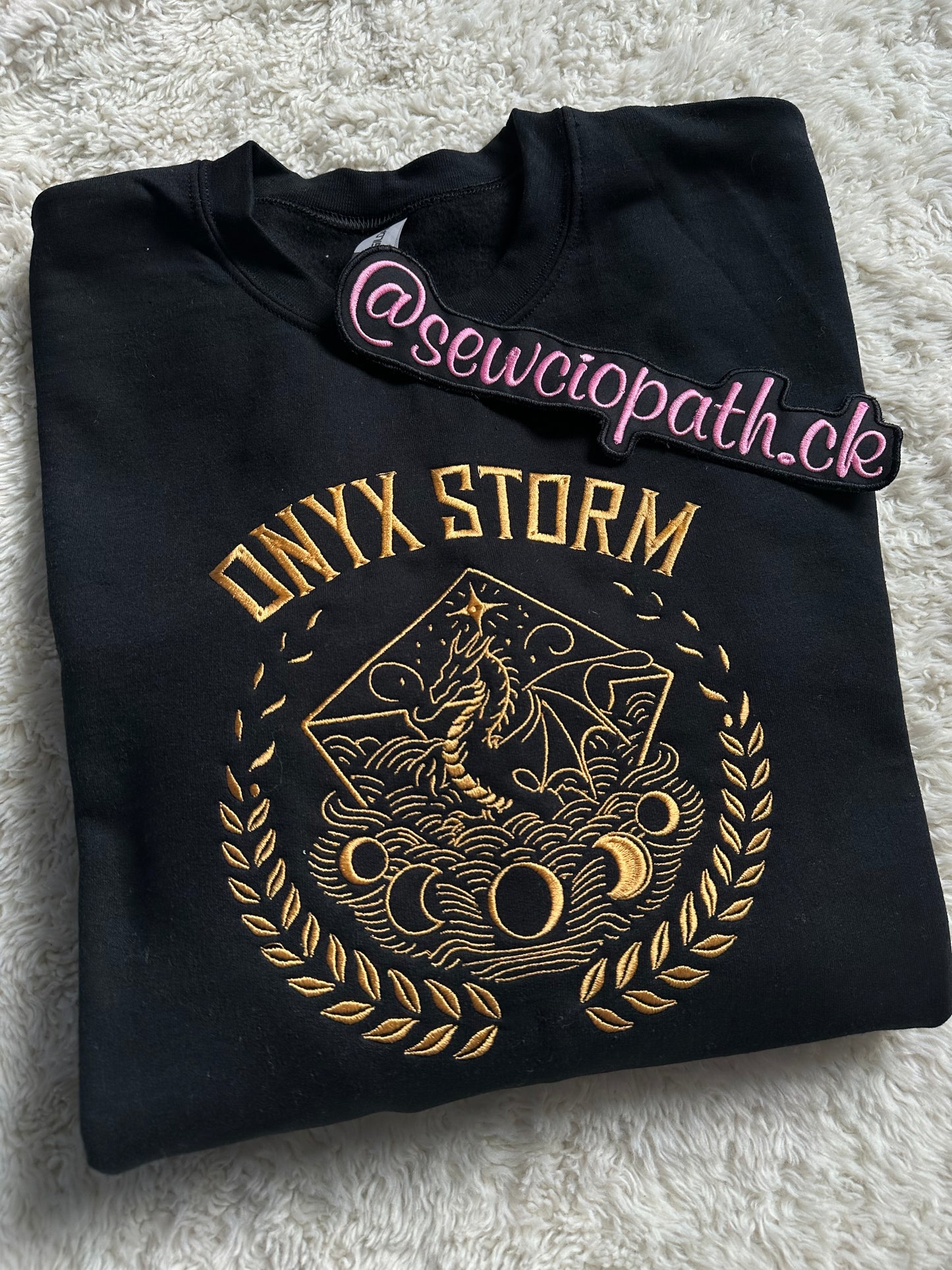 Onyx Storm Embroidered Sweatshirt