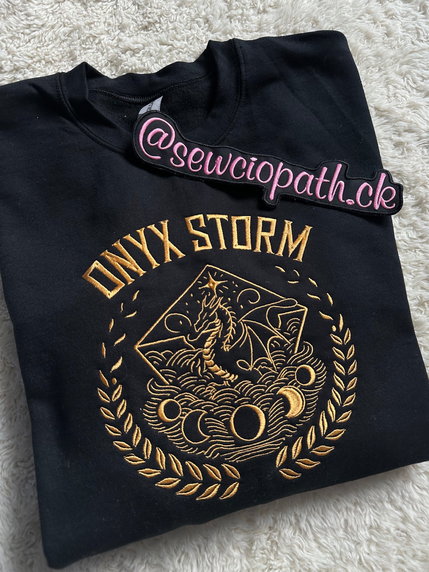 Onyx Storm Embroidered Sweatshirt