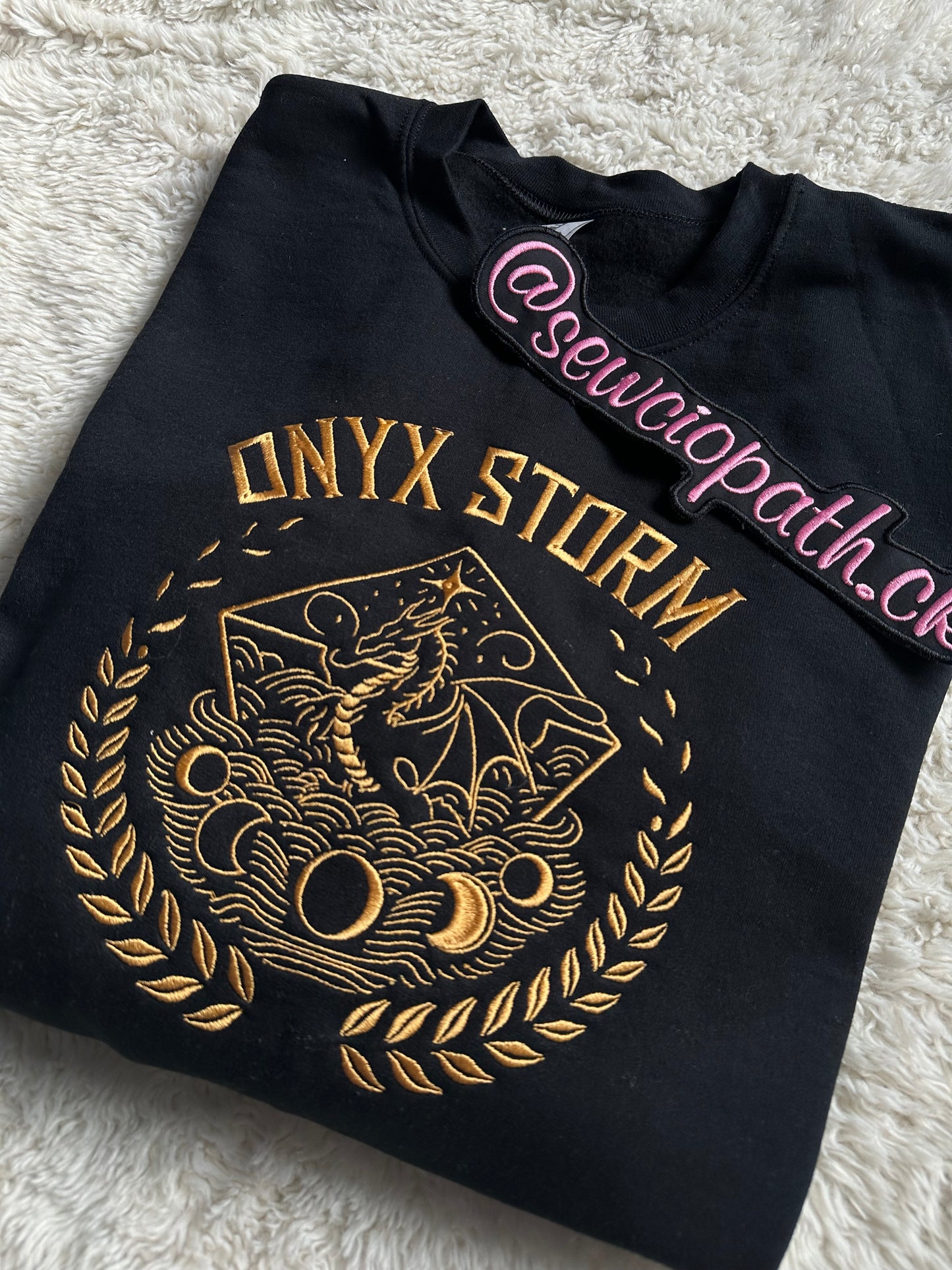 Onyx Storm Embroidered Sweatshirt