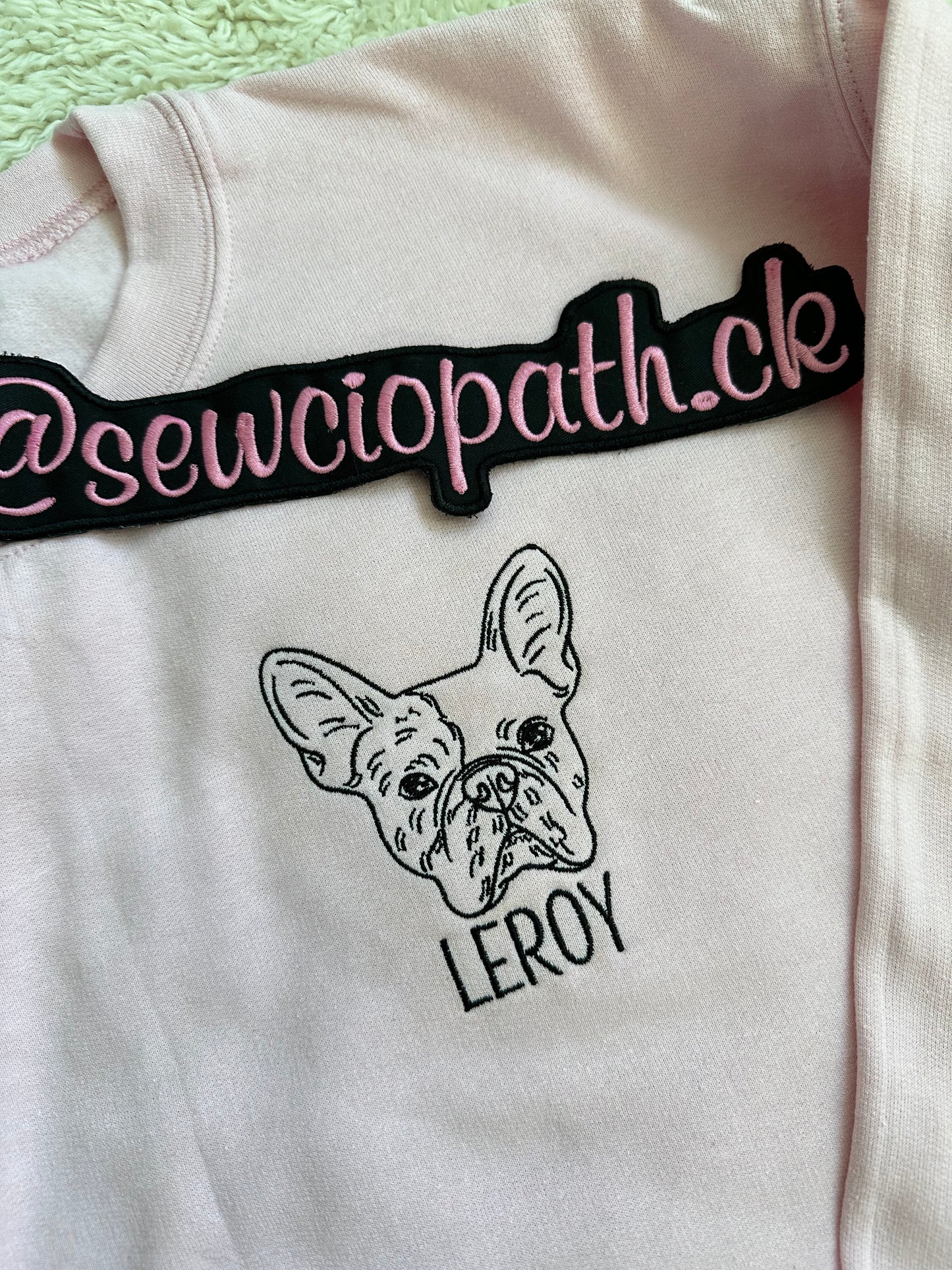 Custom Pet Portrait Line Drawing Sweatshirt
