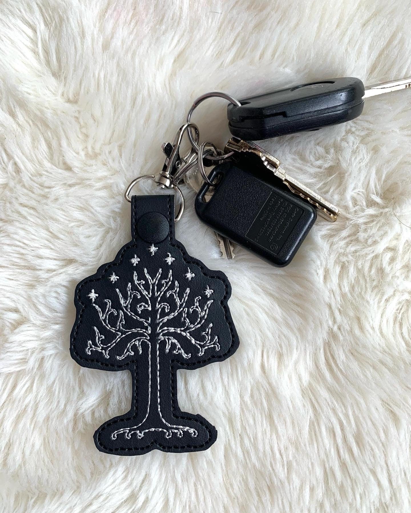 The White Tree Keychain