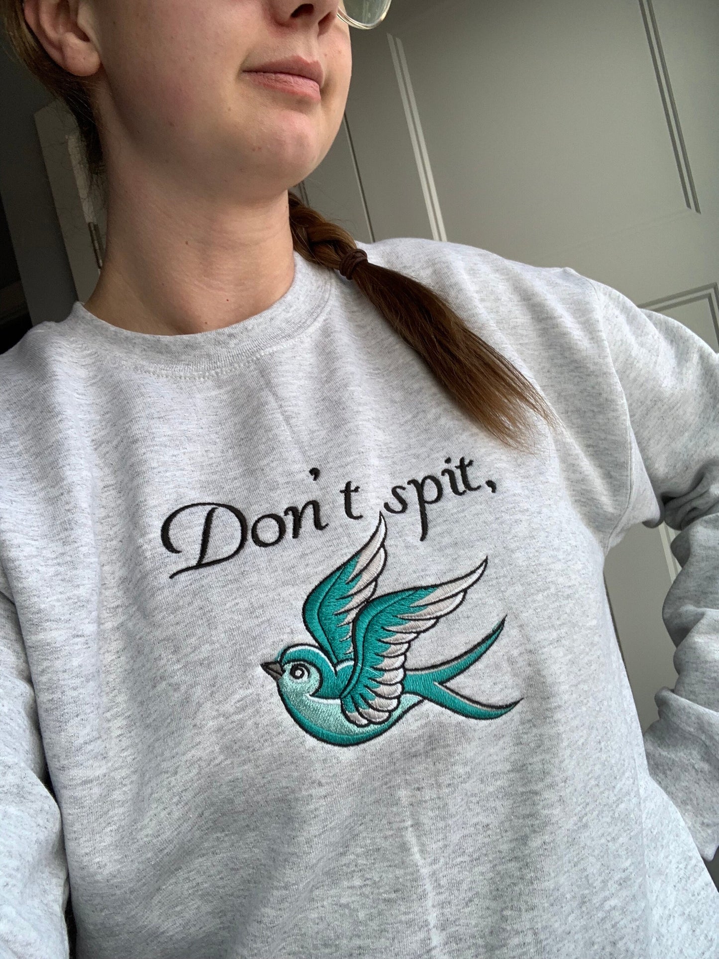 Don't Spit Swallow Bird Crewneck Sweatshirt