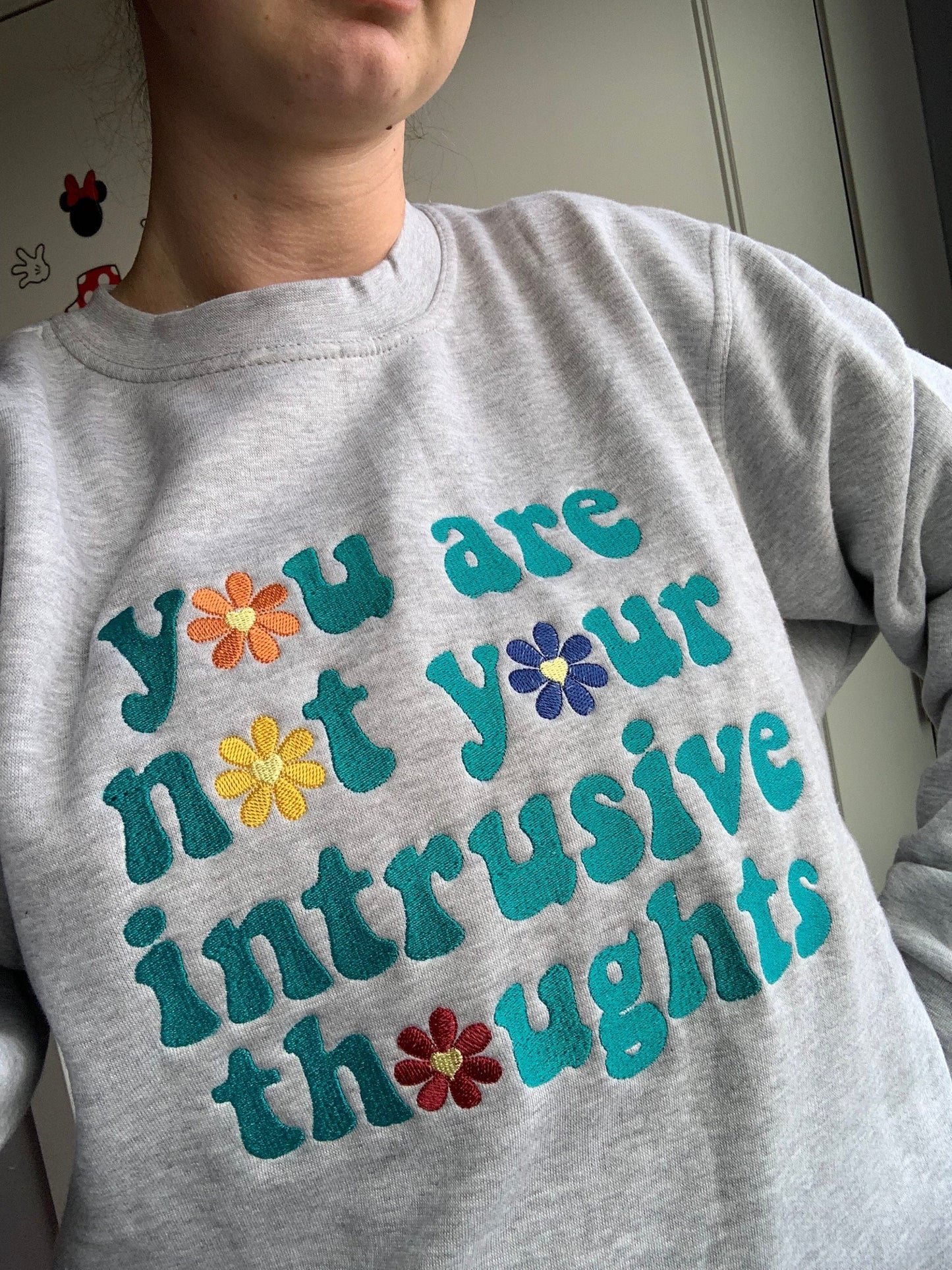 You Are Not Your Intrusive Thoughts Embroidered Sweatshirt