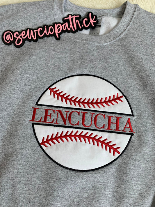 Personalized Baseball Sweatshirt