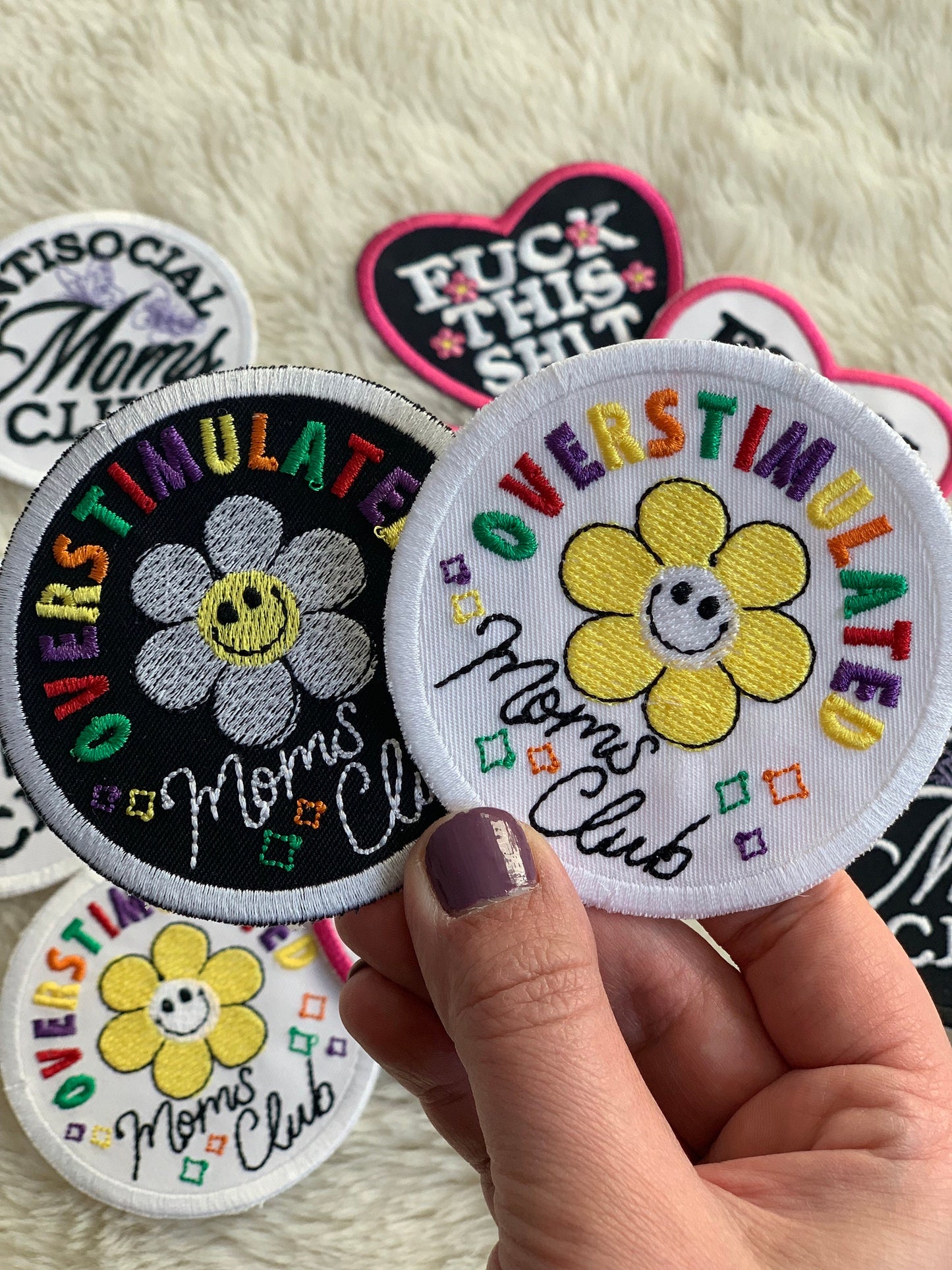 Overstimulated Moms Club Patch