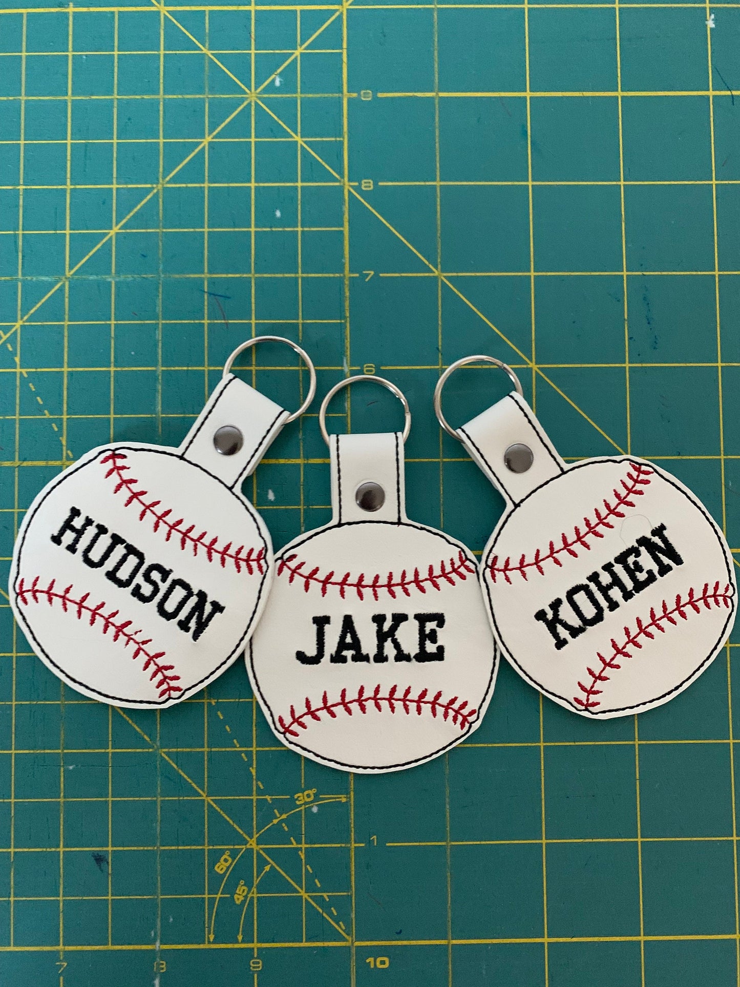 Personalized Baseball Keychain
