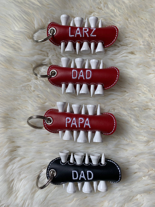 Golf Tee Holder Keychain