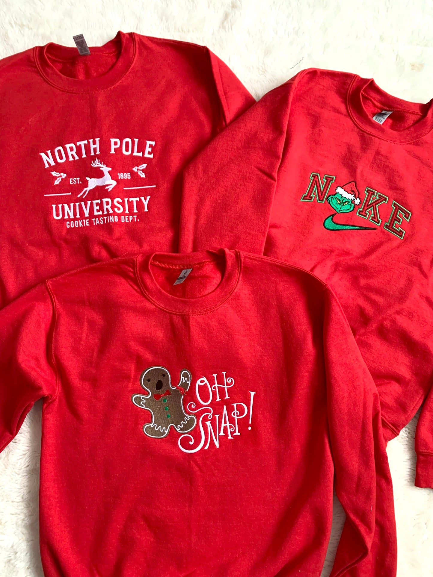 North Pole University Embroidered Sweatshirt