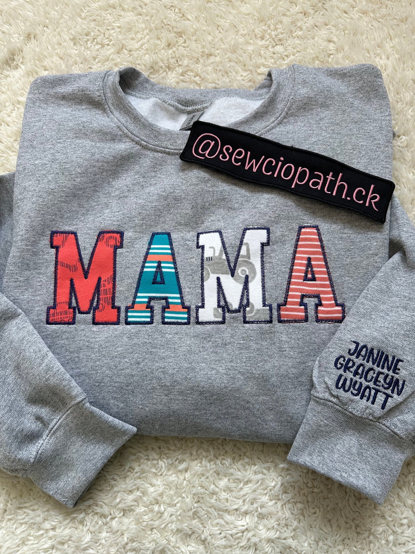 Custom Baby Mama Keepsake Outfit Sweatshirt