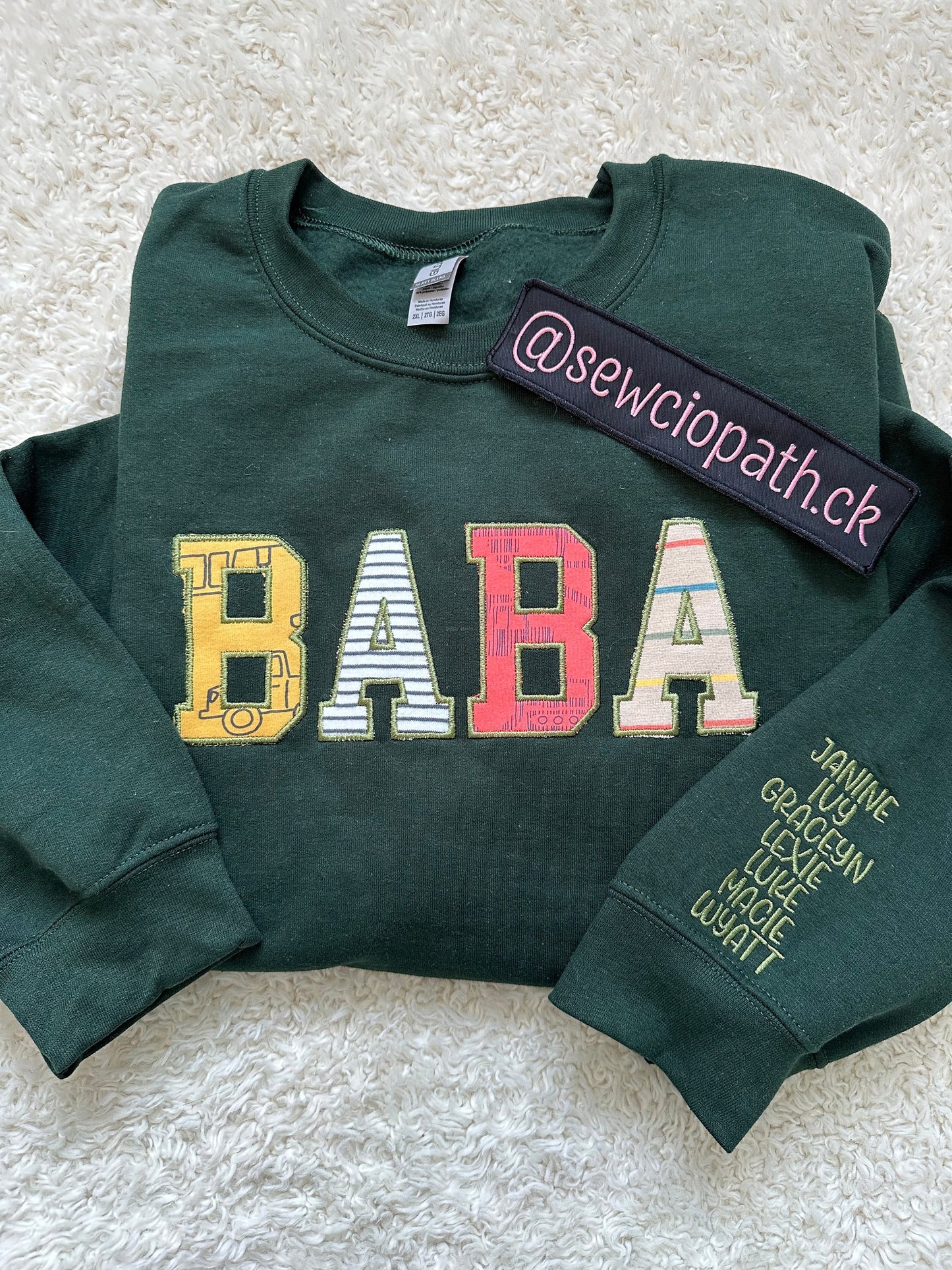 Custom Baby Mama Keepsake Outfit Sweatshirt