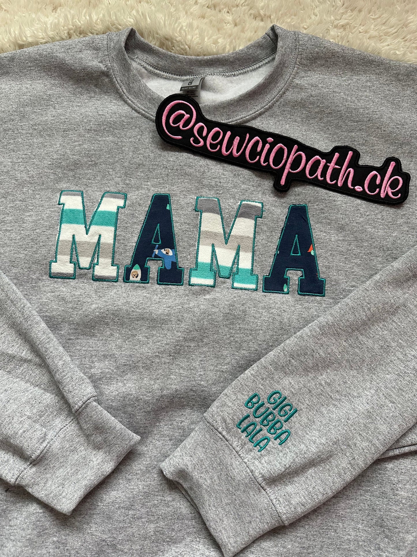 Custom Baby Mama Keepsake Outfit Sweatshirt