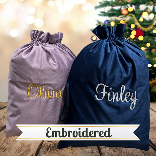 Personalized Velvet Christmas Santa Sack