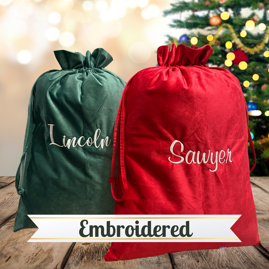 Personalized Velvet Christmas Santa Sack