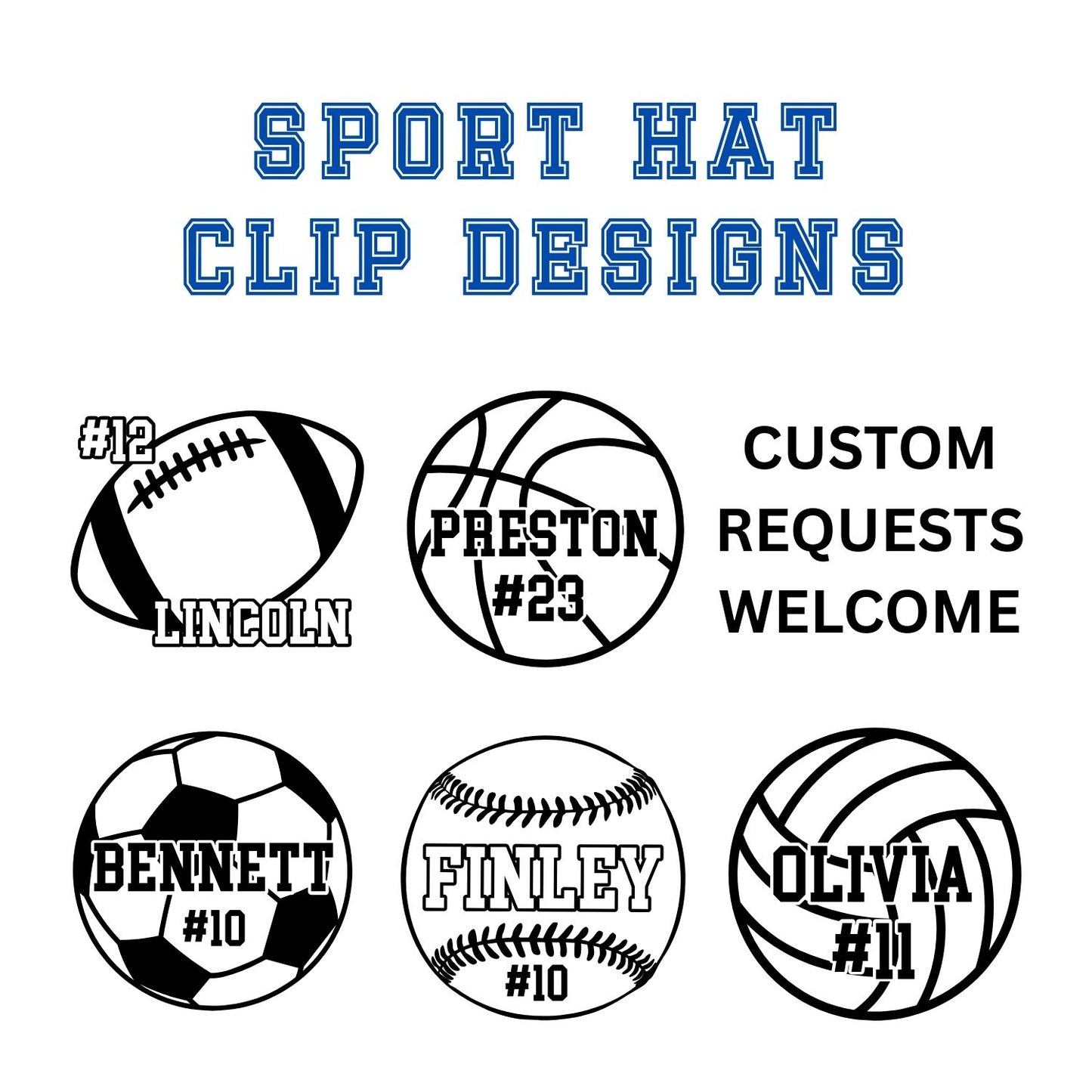 Custom Laser Engraved Hat Clips