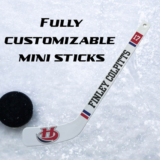Custom Mini Hockey Sticks – Personalized Team Gifts