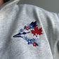 Blue Jay Floral - Embroidered