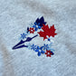 Blue Jay Floral - Embroidered