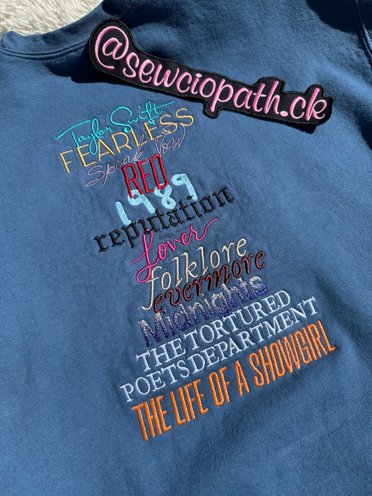 Eras Tour Albums Sweatshirt - TS Inspired