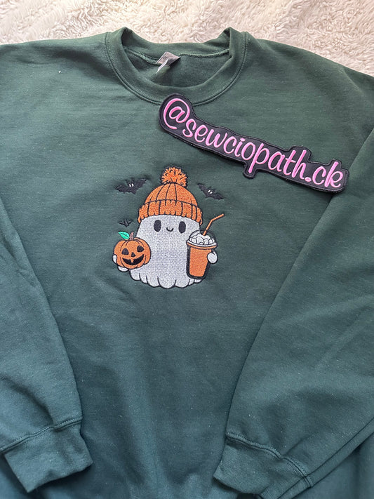 Halloween Iced Coffee Ghost