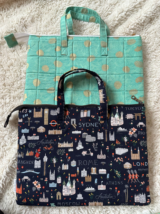 Padded Laptop sleeve/bag- Handmade