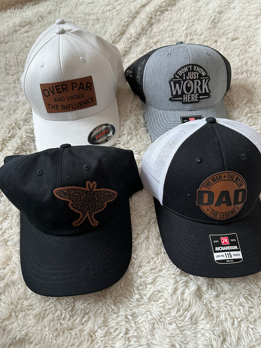 Leather Patch Hats