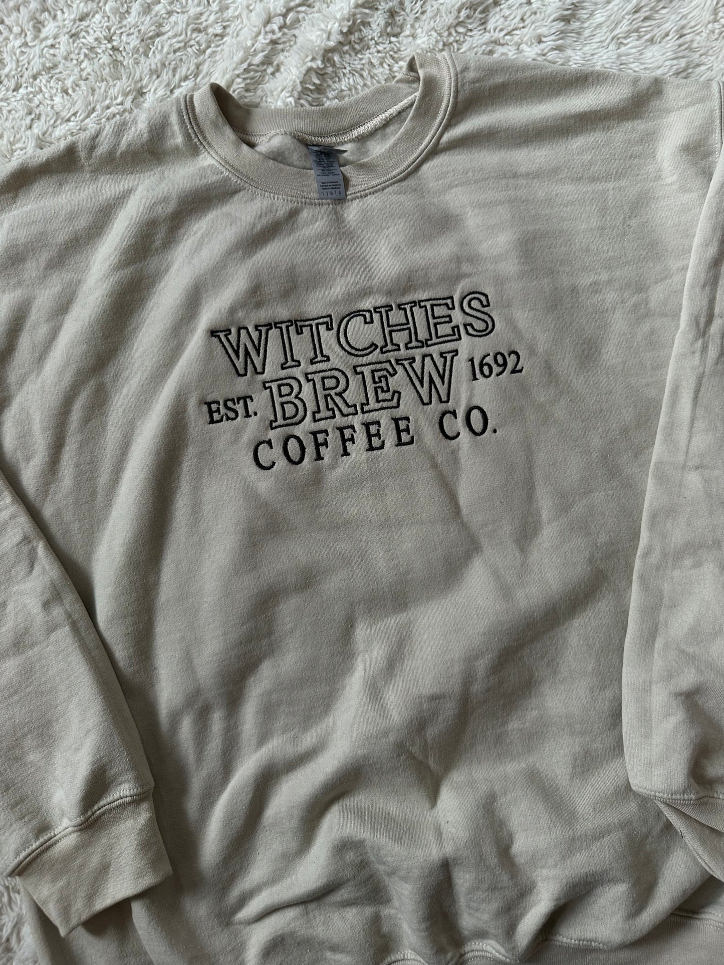 Witches Brew Embroidered Crewneck