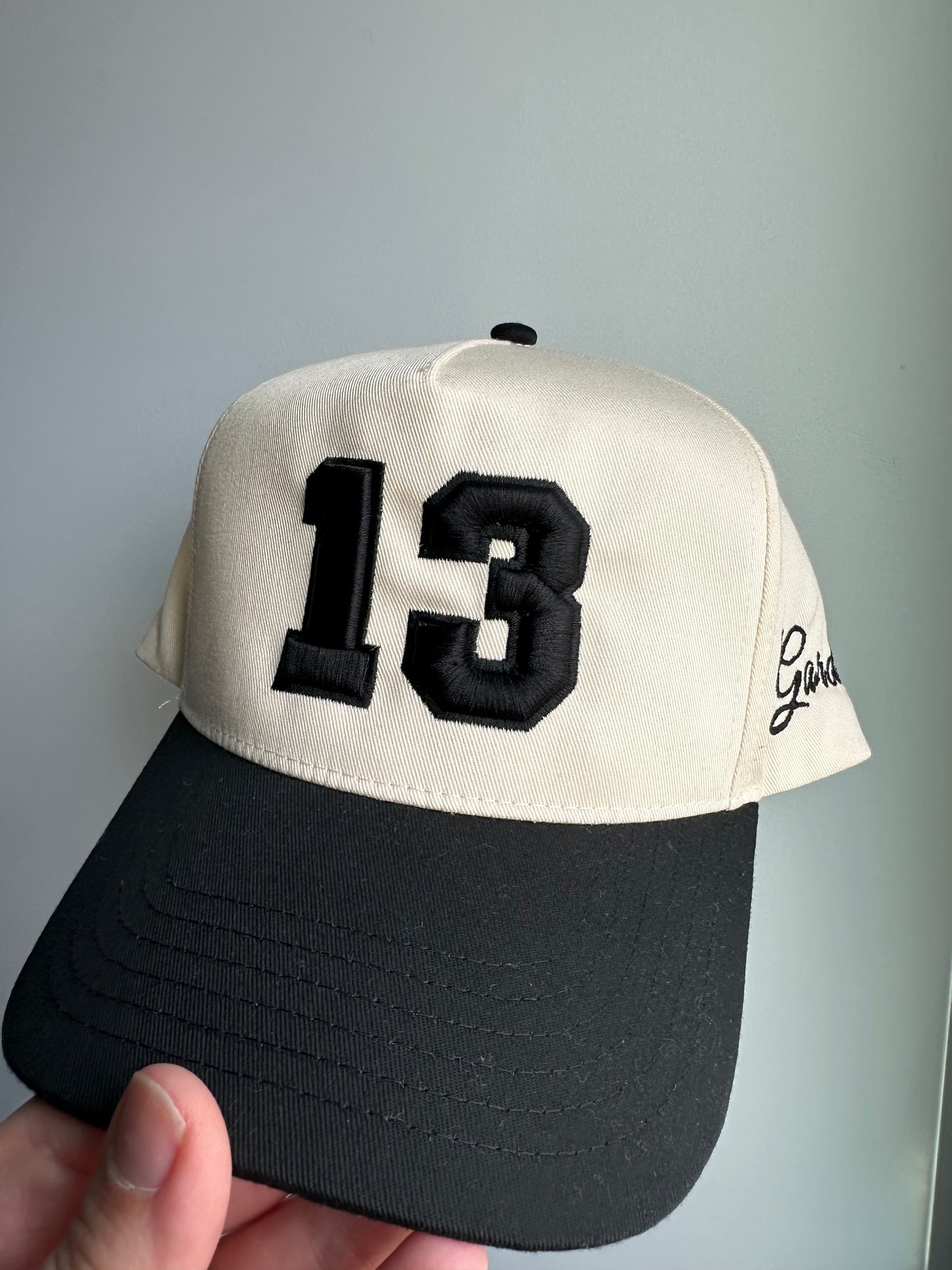 Custom Embroidered Sports Number Hats | Puff Embroidery