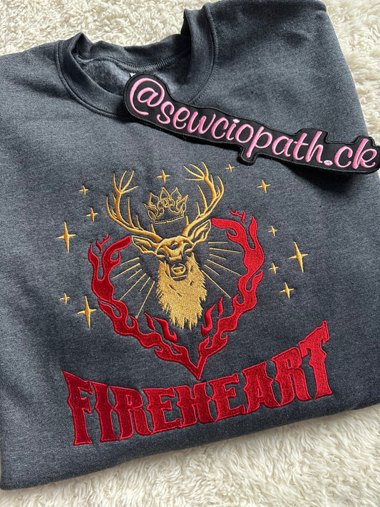 Throne Of Glass Fireheart Embroidered Sweatshirt
