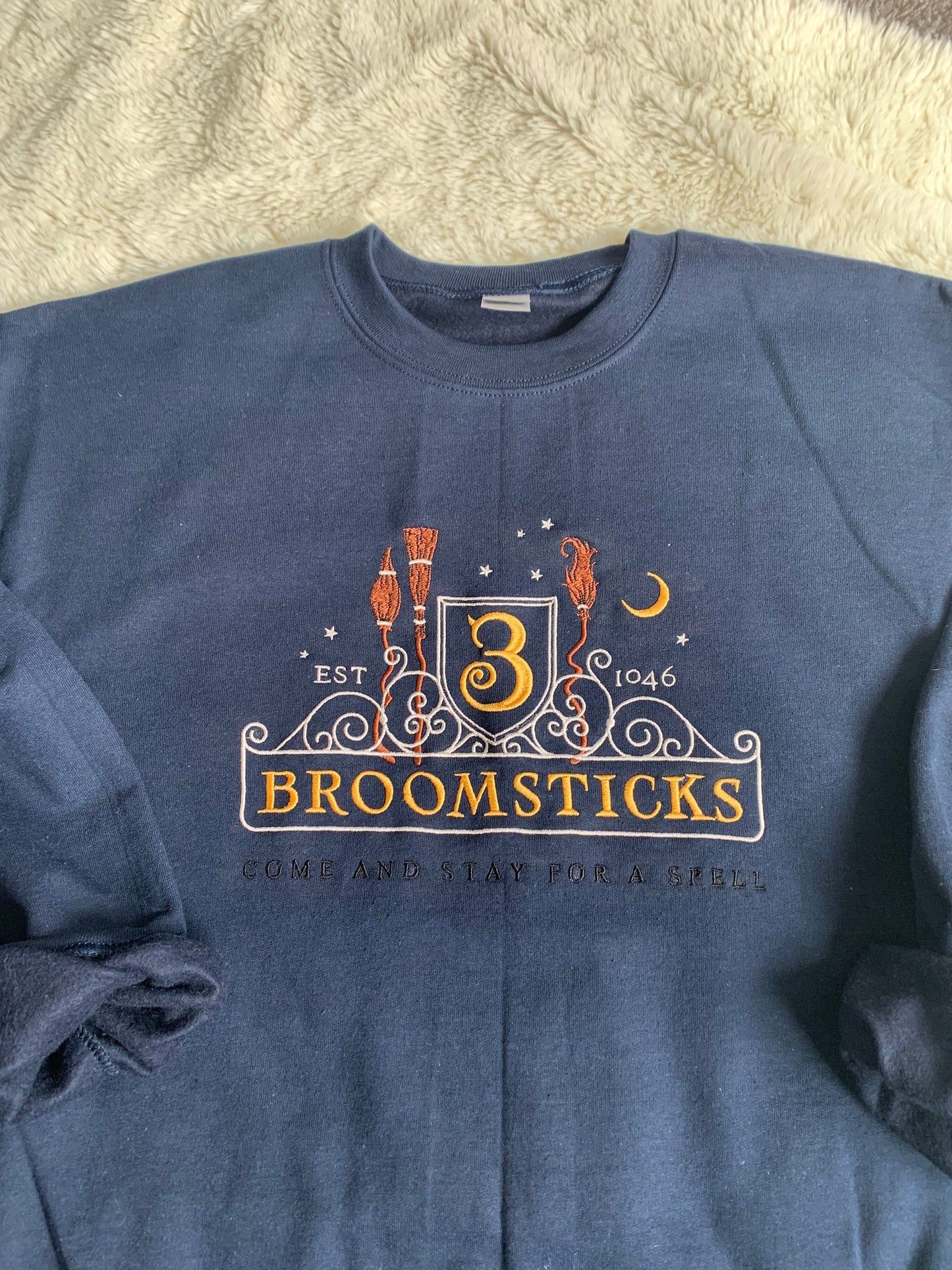 Harry Potter Inspired Three Broomsticks Embroidered Sweatshirt