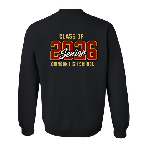 Chinook High School Grad 2026 embroidered crewneck, Lethbridge