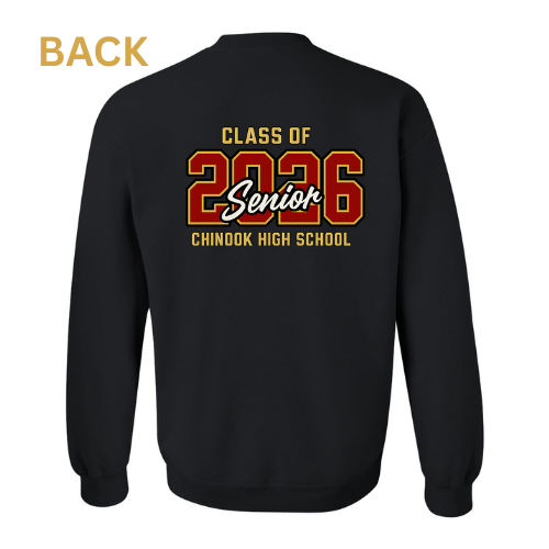 Chinook High School grad crewneck design