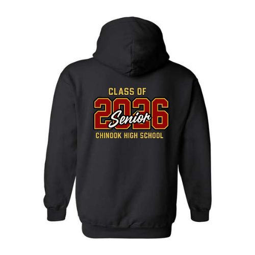 Chinook High School Grad 2026 embroidered hoodie, Lethbridge