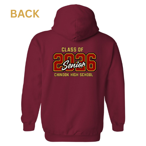 Chinook Grad 2026 hoodie, school spirit wear