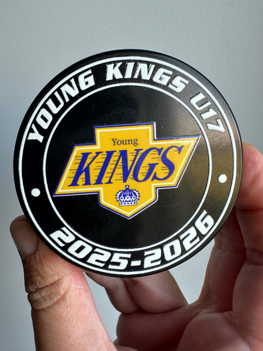 Custom personalized team hockey puck keepsake