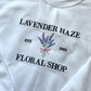 Lavender Haze Floral Shop Embroidered Sweatshirt