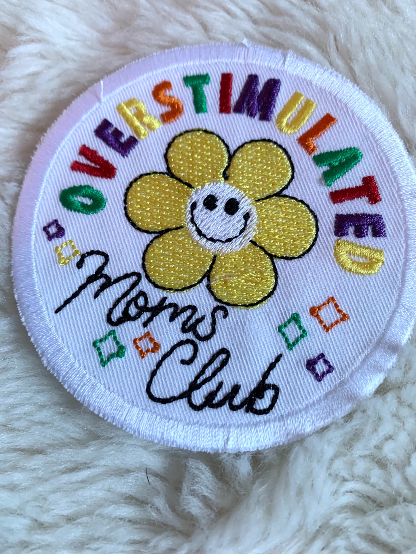 Overstimulated Moms Club Patch