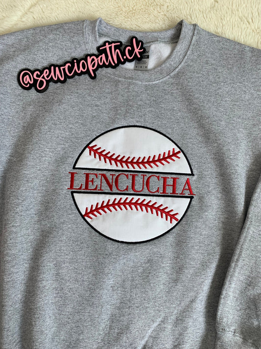 Personalized Baseball Sweatshirt